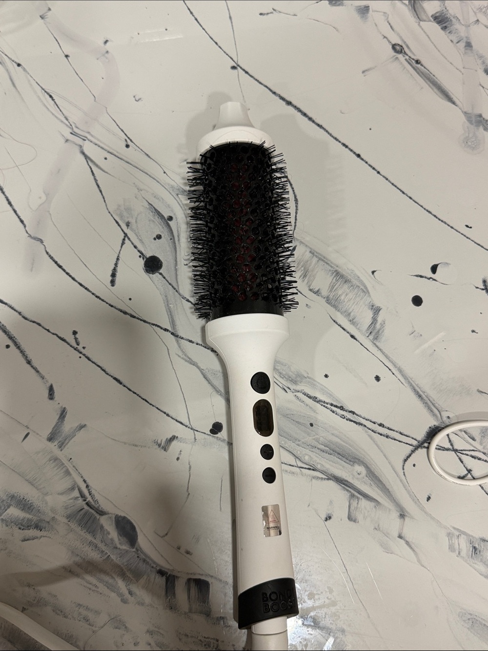 Bondi Boost White Hot Air Round Brush Styler for Smooth, Voluminous Hair